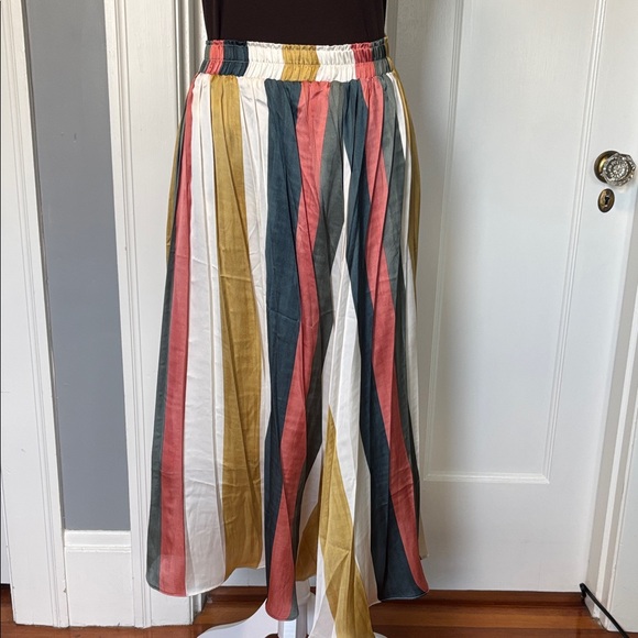 Mystree Dresses & Skirts - Mystree Multicolor Striped A-Line Skirt